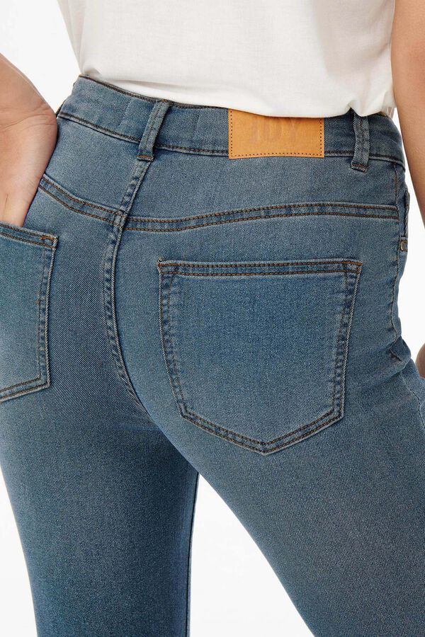 Springfield Jeans skinny tiro alto azul claro