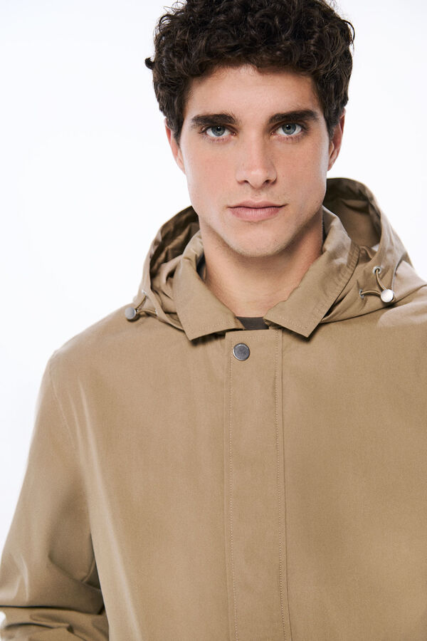 Springfield Parka corta ligera beige
