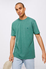 Springfield Camisola falso liso verde