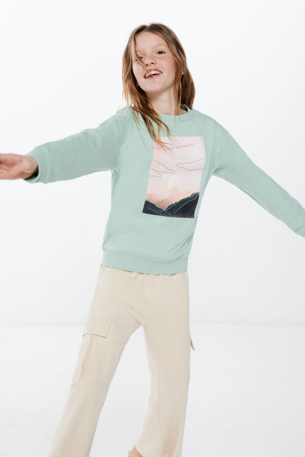 Springfield Kids Sweatshirt paisagem menino verde