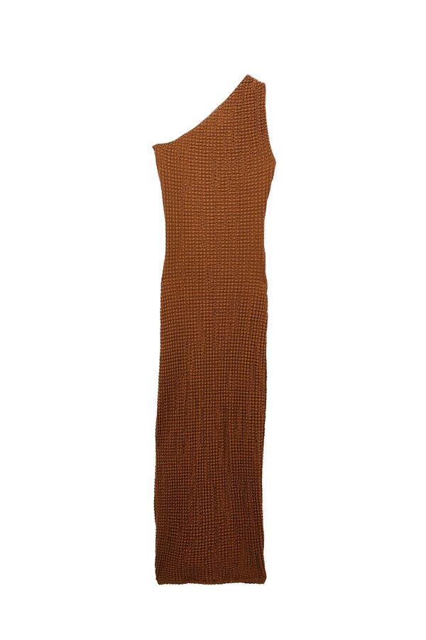 Koton Vestido maxi de um ombro cru