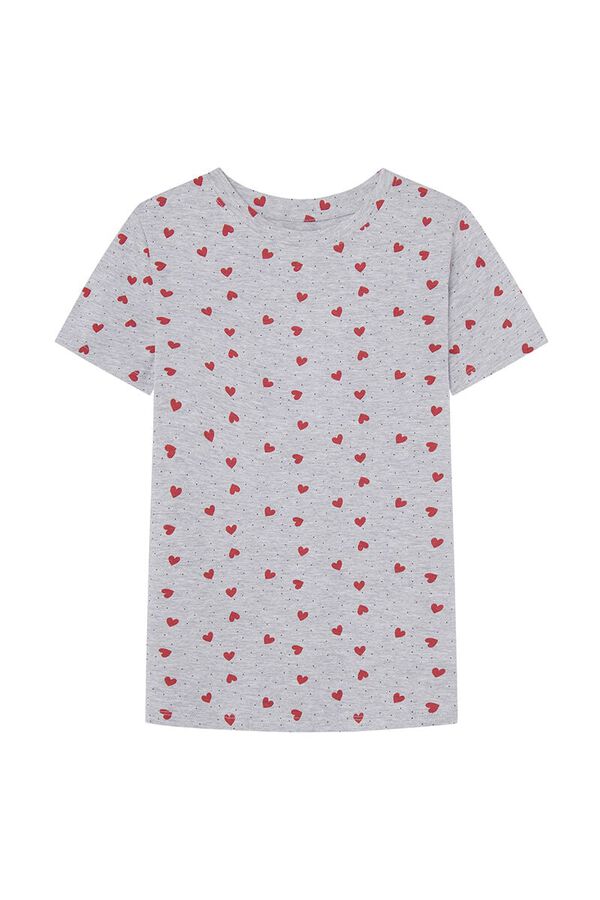 Springfield T-shirt estampada cinzento