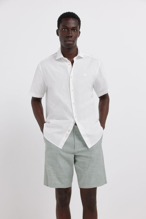 Springfield Bermuda chambray comfort slim fit verde
