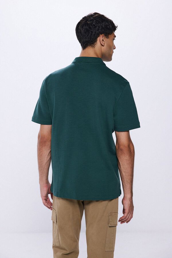 Springfield Polo piqué estructura regular fit verde