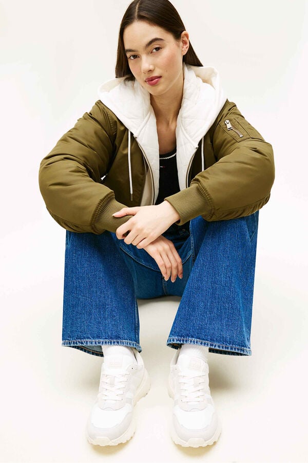 Tommy Jeans T&ecirc;nis Tommy Jeans branco com logo lateral branco