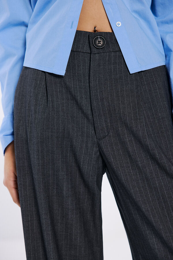 Springfield Pantal&oacute;n chino goma cintura gris