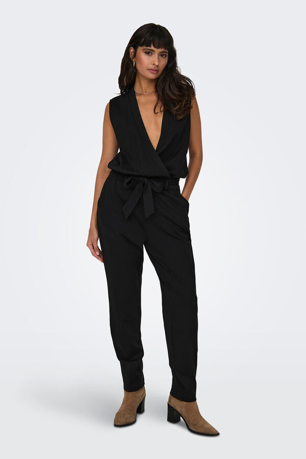 Only Mono largo sin mangas negro