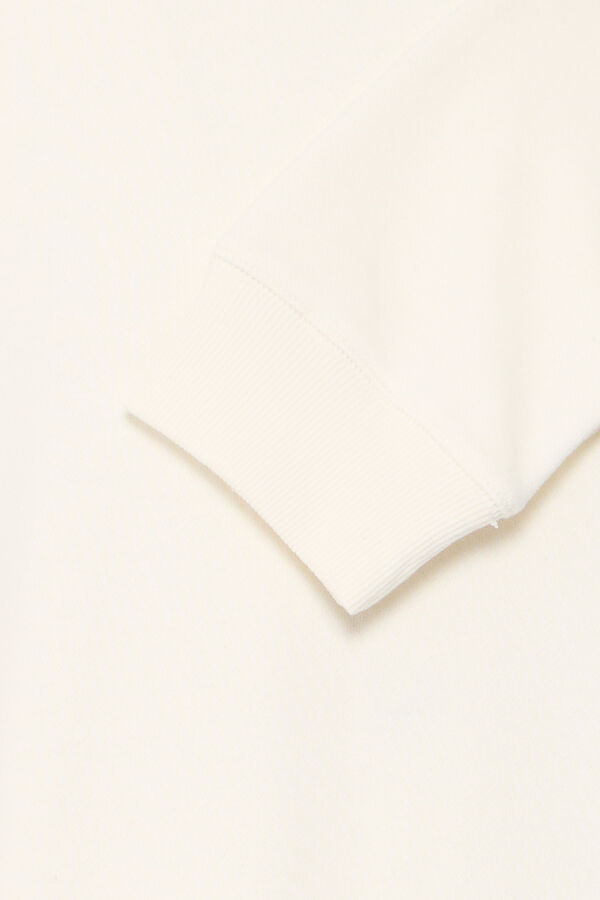 Blend Sweatshirt Com Gola Redonda bege