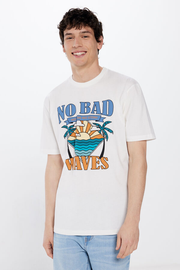 Springfield Camisola n&atilde;o bad waves bege