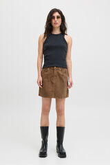 Jack & Jones Saia de veludo cotel&ecirc; slim fit cru