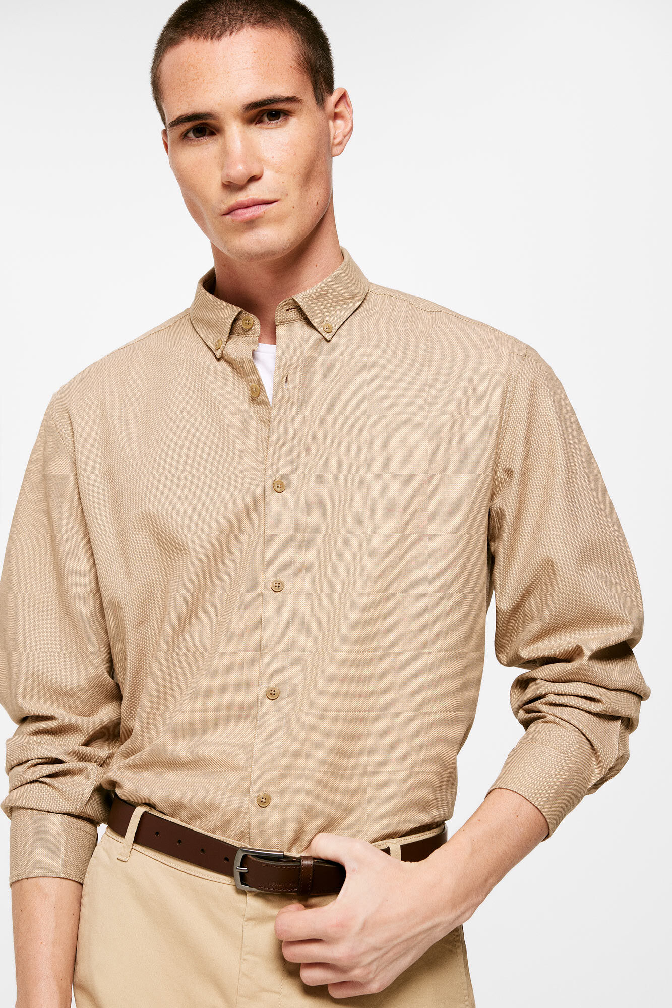 Springfield Camisa dobby cor