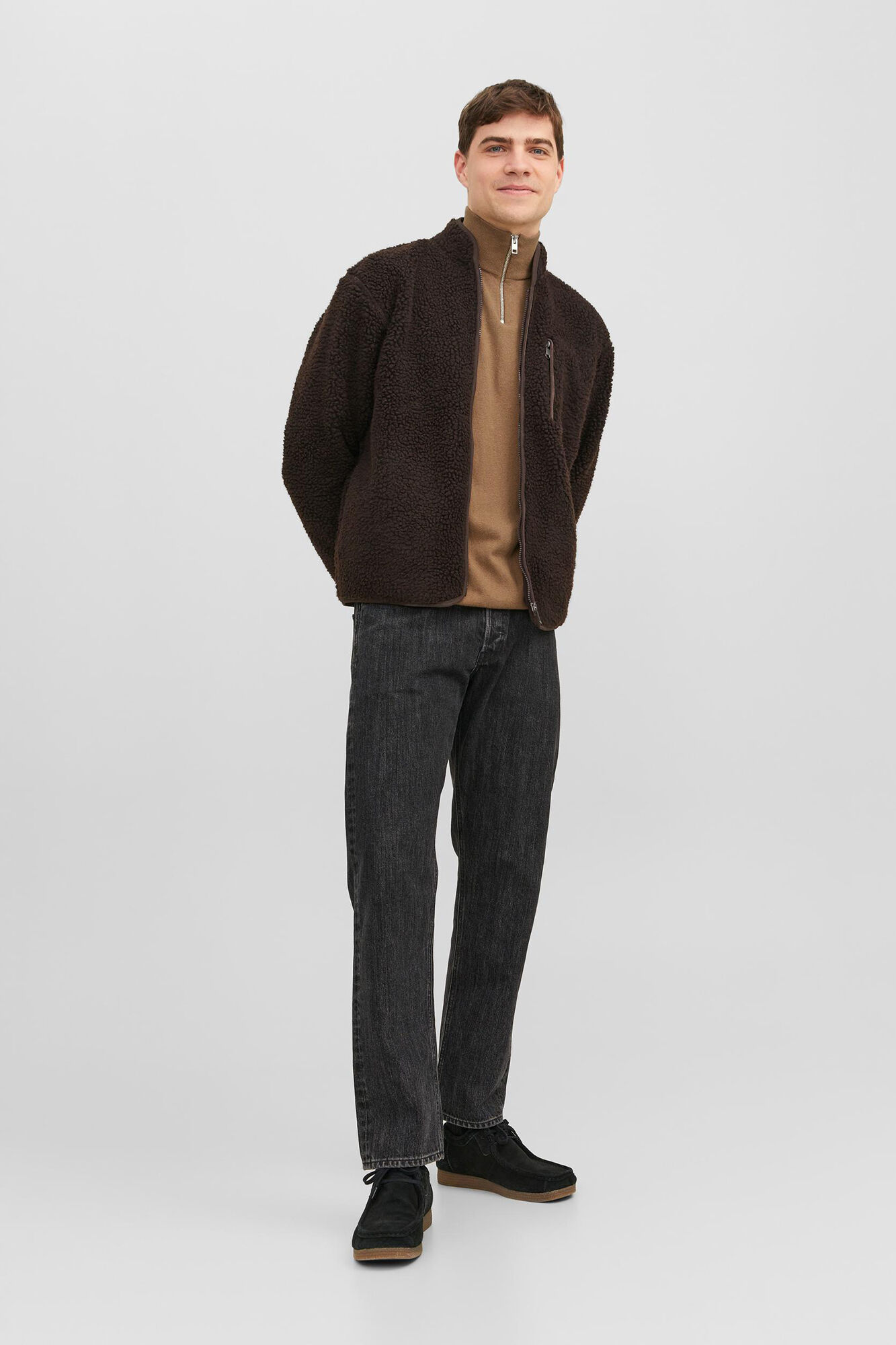 Jack & Jones Camisola gola alta fecho-&eacute;clair