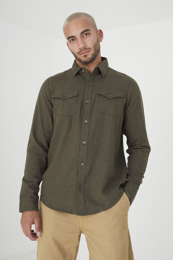 Brave Soul Camisa de manga comprida cinzento