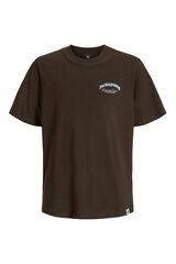 Jack & Jones Junior Camiseta com estampa nas costas e regular fit castanho