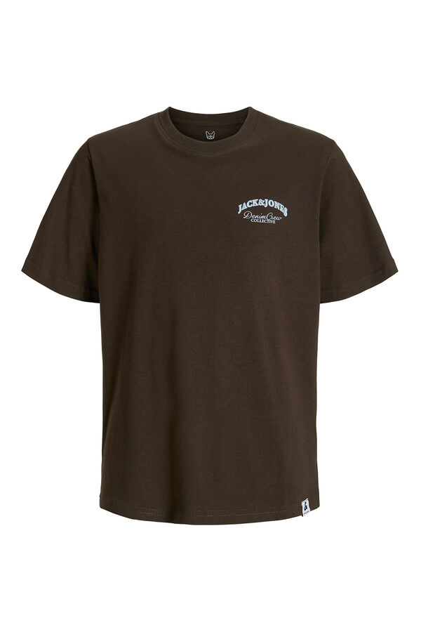 Jack & Jones Junior Camiseta com estampa nas costas e regular fit castanho