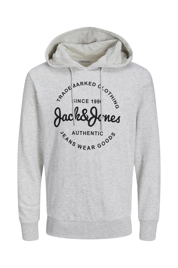 Jack & Jones PLUS Sudadera capucha est&aacute;ndar plus blanco