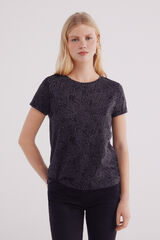 Springfield T-shirt animal print cinzento