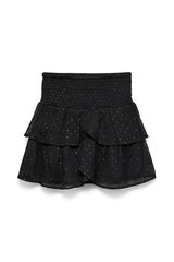 Vero Moda Girl Saia curta folhos preto