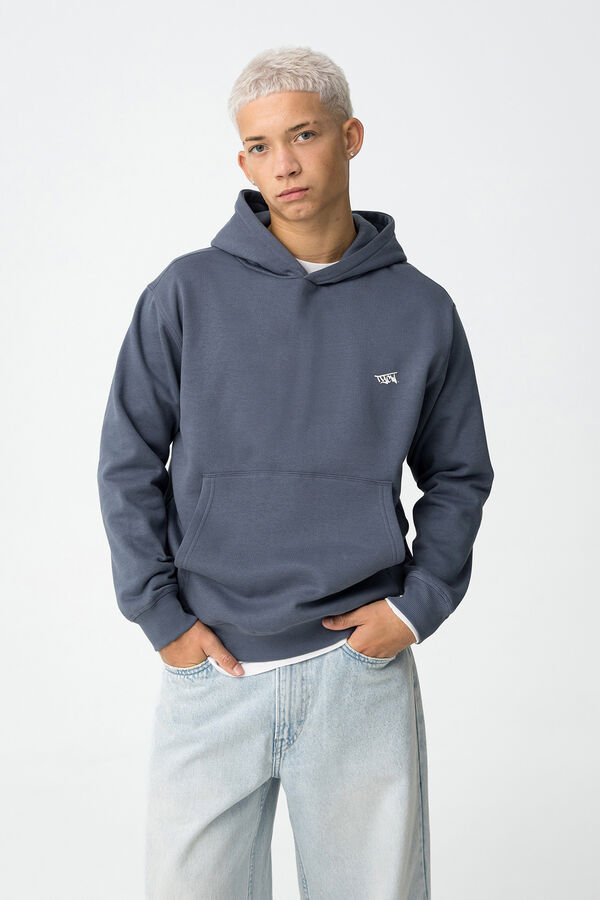 Tiffosi Young Moletom com capuz estampado azul