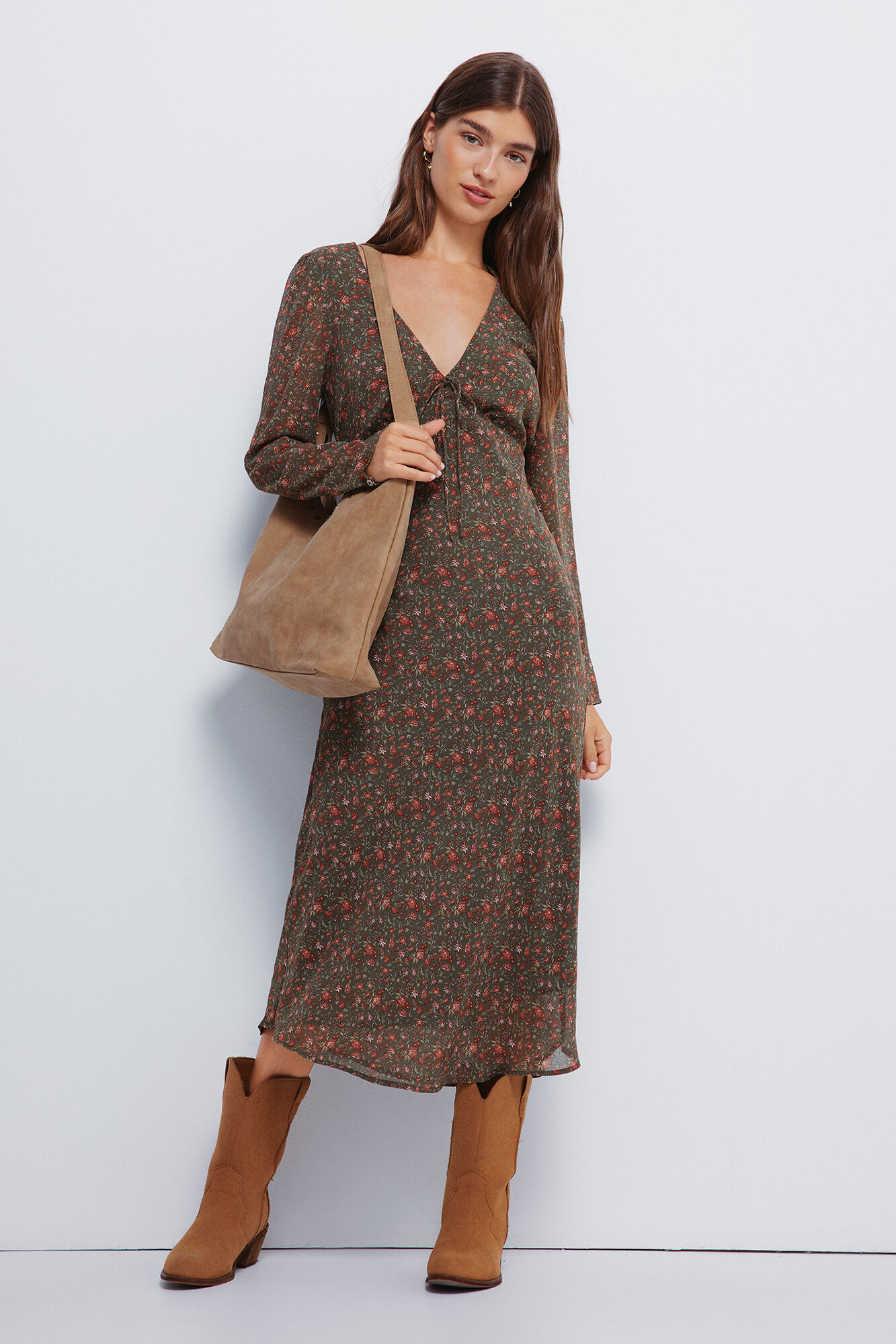 Springfield Vestido midi floral