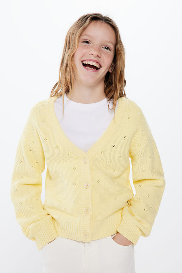 Springfield Kids Casaco de malha menina estampado