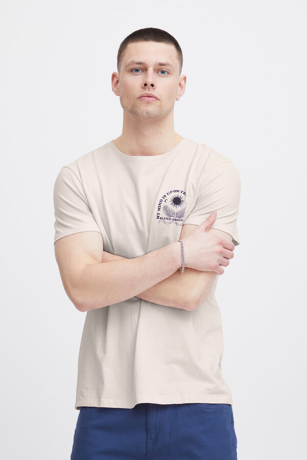 Blend T-shirt manga curta rosa