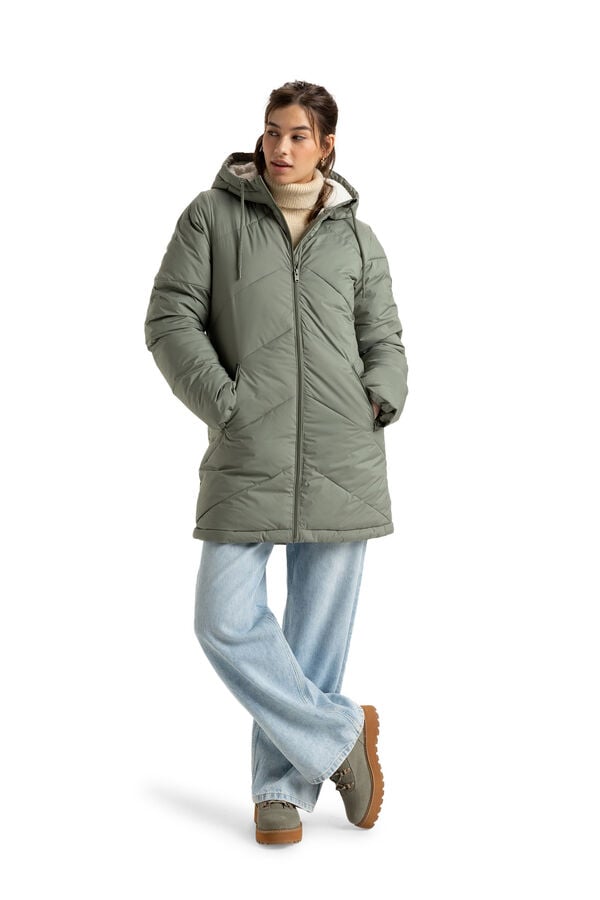 Roxy Casaco capuz com capuz feminina Better Weather bege