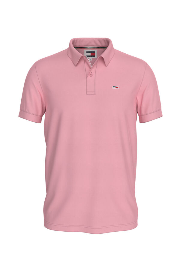 Tommy Jeans Camisa p&oacute;lo masculina Tommy Jeans rosa