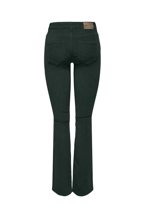 Only Pantalón flared de pana turquesa