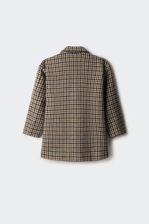 Springfield Kids Sobretudo quadrados menina cru