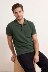 Trendyol Polo de manga curta regular estampado