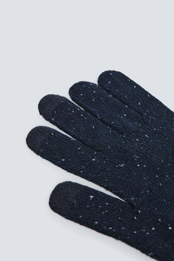 Springfield Guantes punto neps azul