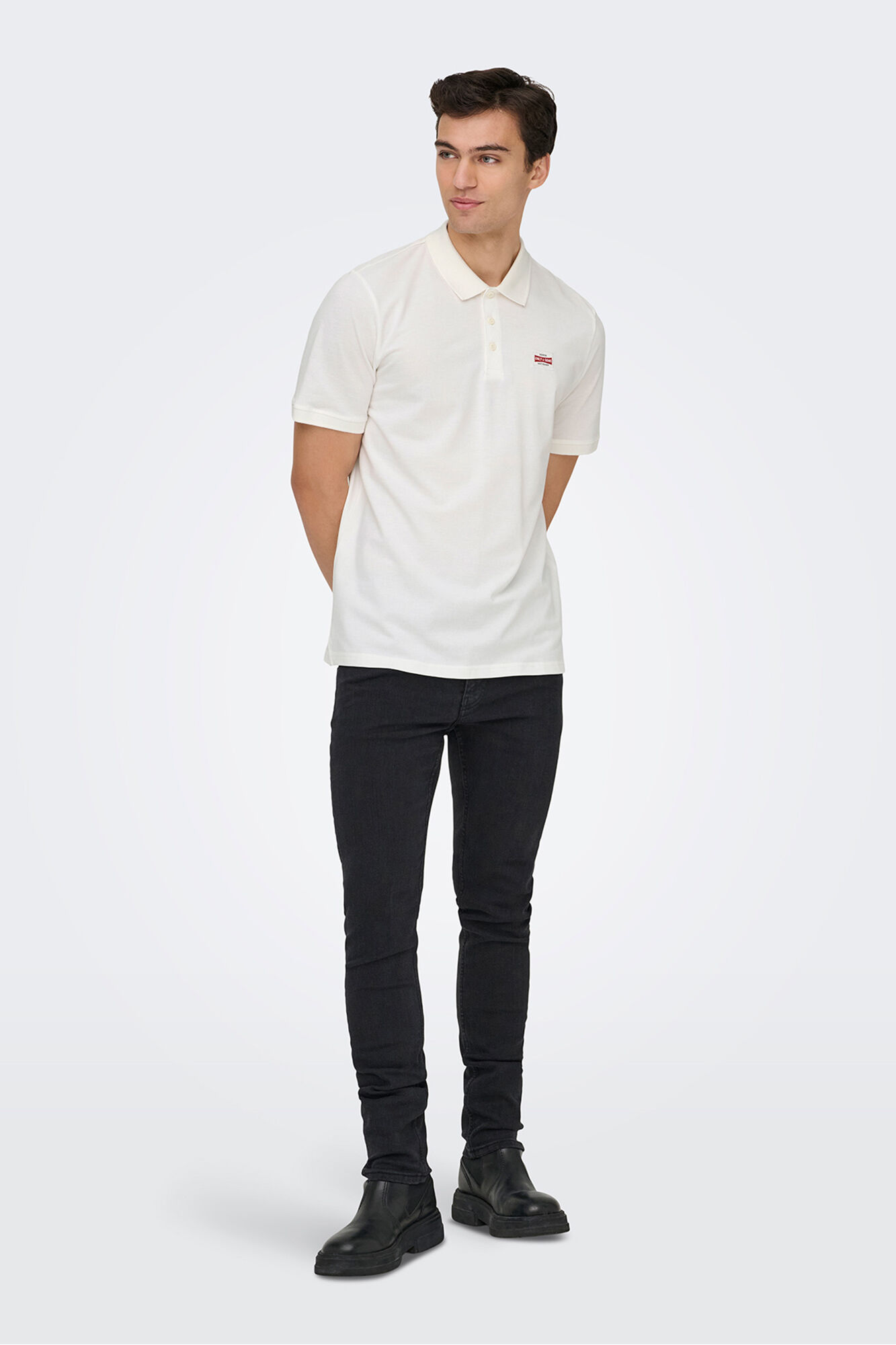 Only & Sons Polo com detalhe frontal
