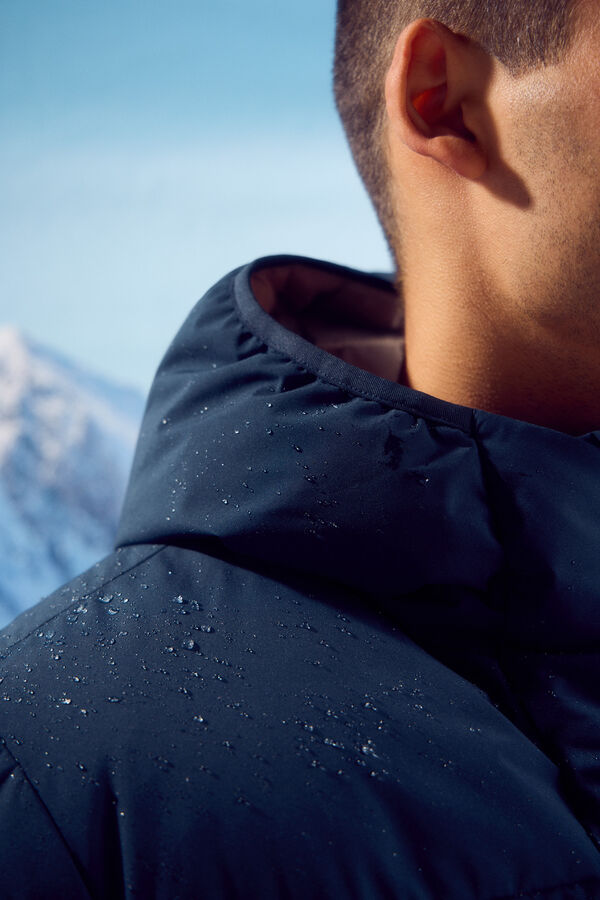 Springfield Casaco acolchoado t&eacute;rmico azul