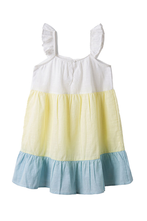 Springfield Kids Vestido tricolor ni&ntilde;a amarillo
