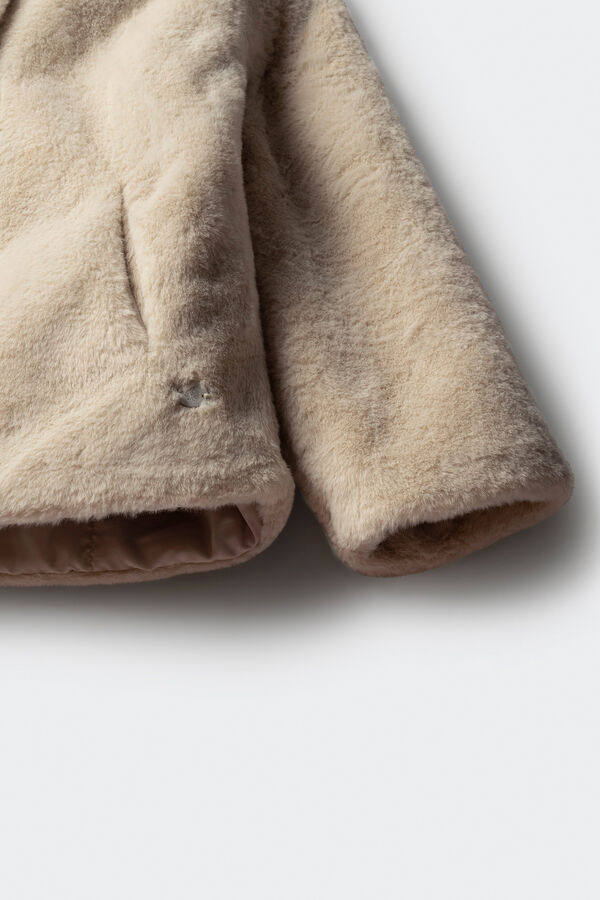 Springfield Kids Abrigo de pelo ni&ntilde;a beige