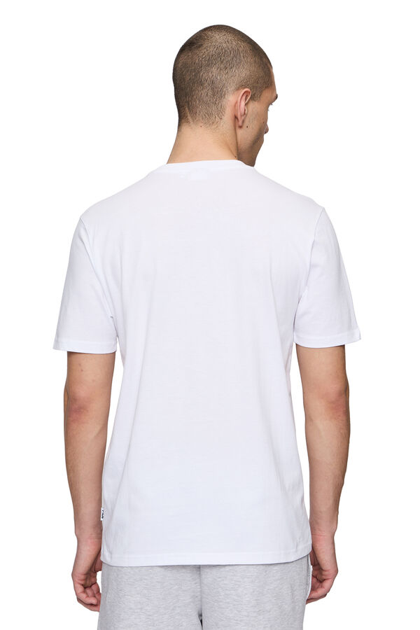 Fila T-shirt de homem de manga curta branco