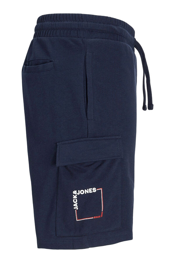 Jack & Jones Short relaxed fit estilo jogger azul