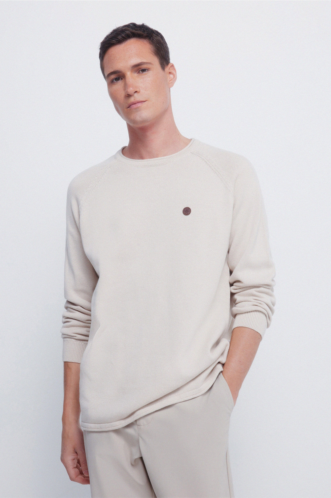Springfield Jersey liso cuello rulo