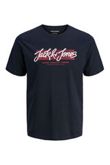 Jack & Jones PLUS Camiseta logo frontal azul