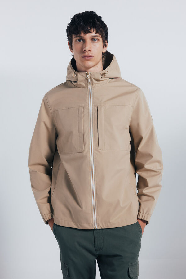 Springfield Parka t&eacute;cnica castanho