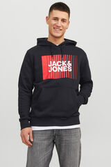 Jack & Jones Colete comprido acolchoado preto