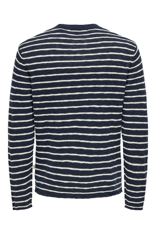 Only & Sons Jersey de hombre de punto regular fit. azul