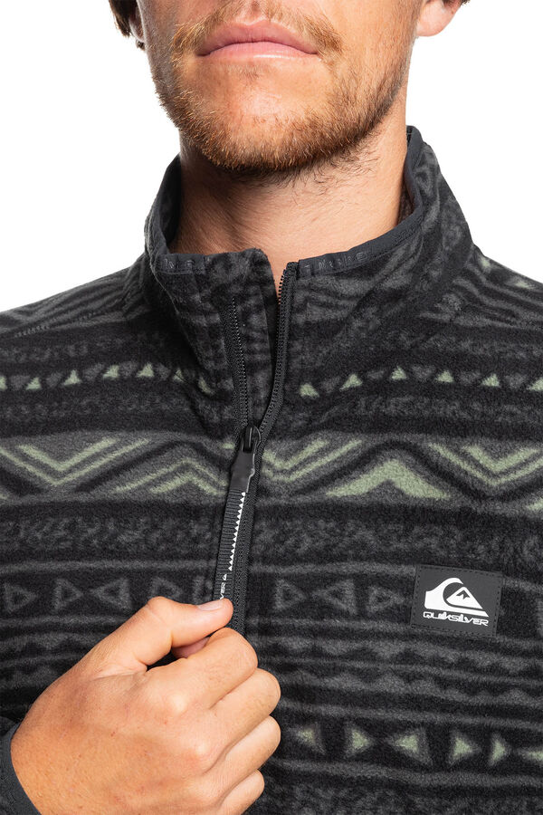 Quiksilver Polar con media cremallera para hombre gris