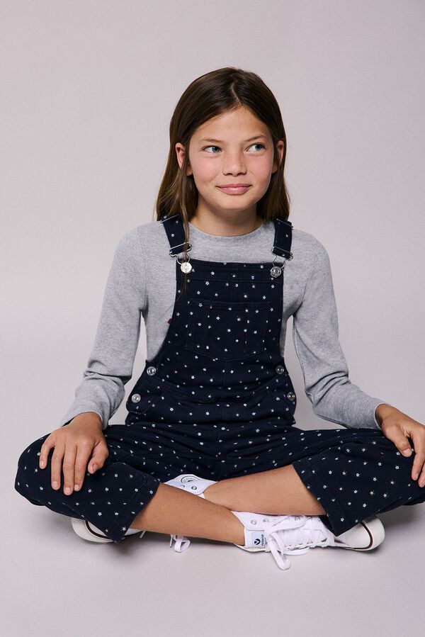 Springfield Kids Peto estampado flores ni&ntilde;a azul