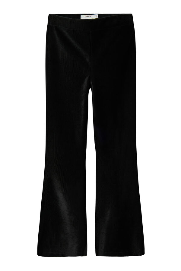 Name It Pantal&oacute;n campana de terciopelo negro