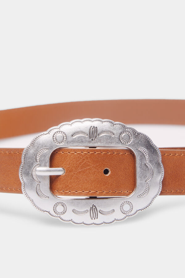 Springfield Cintur&oacute;n hebilla cowboy estampado