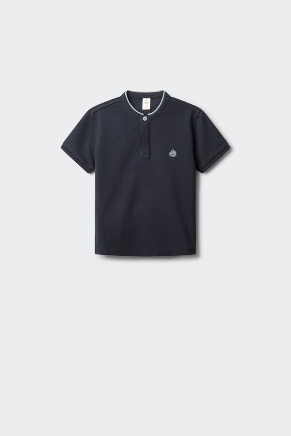 Springfield Kids Polo cuello mao ni&ntilde;o azul