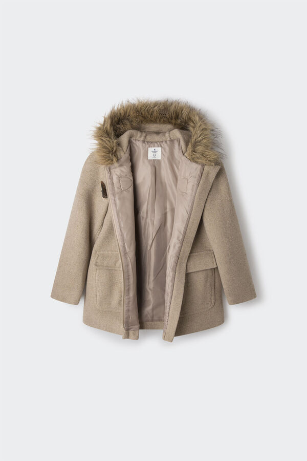 Springfield Kids Sobretudo pano menina cru