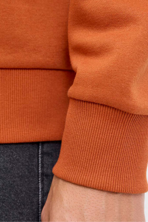 JJ REBEL Sudadera con capucha y estampado frontal naranja